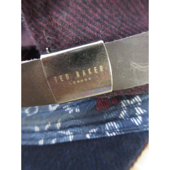 Ted Baker Hat Cap Strap Back Red Wool Blend Strap Back Baseball - Picture 9 of 10